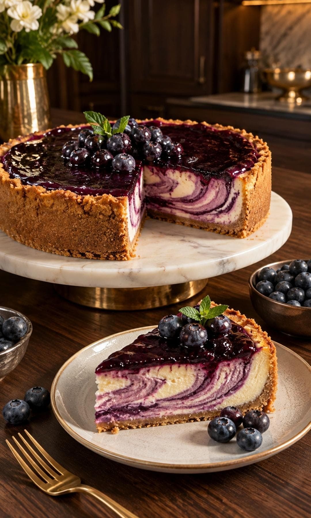 VITA Blueberry Velvet Cheesecake