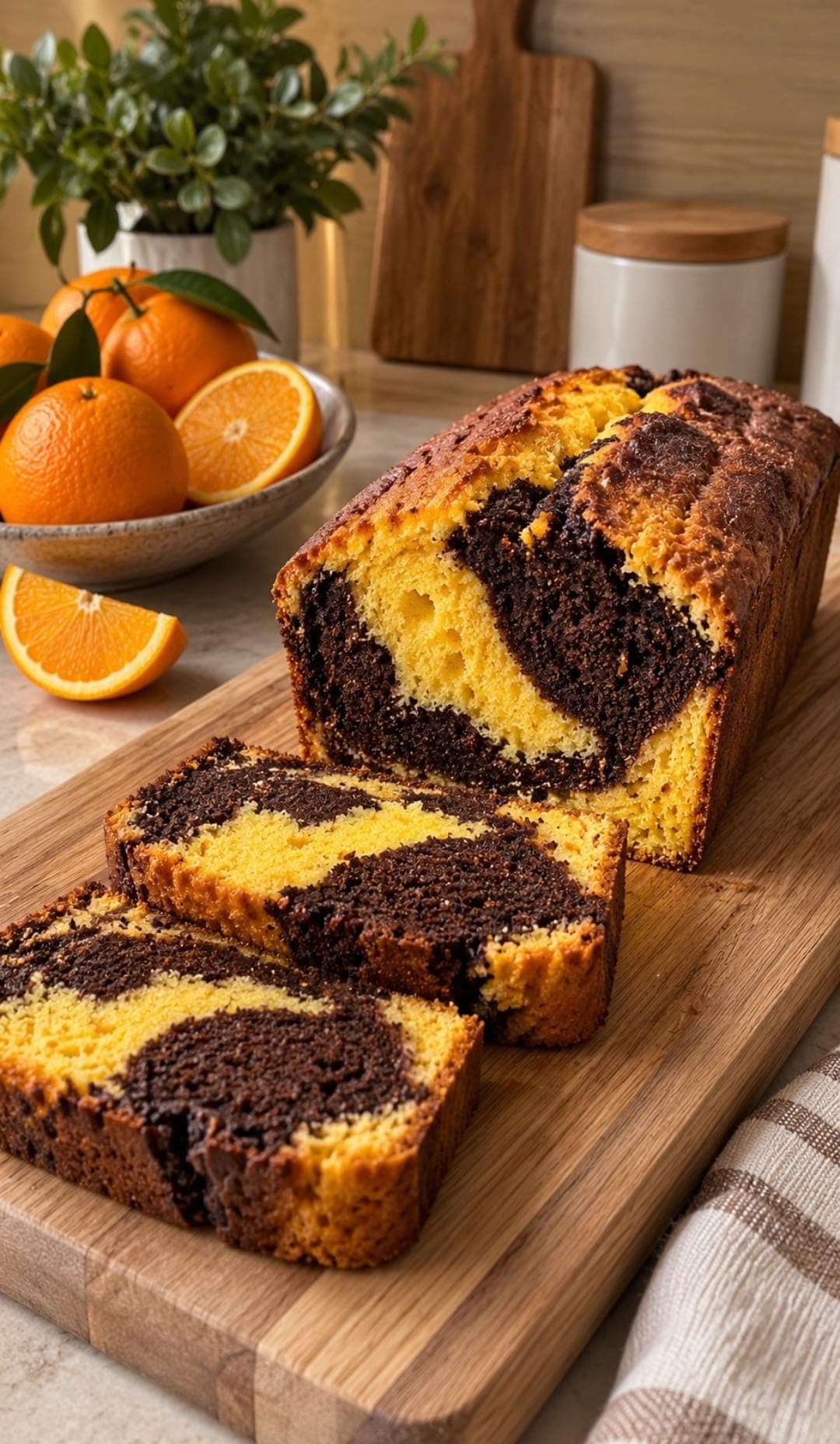 VITA Chocolate Orange Marble Protein Loaf