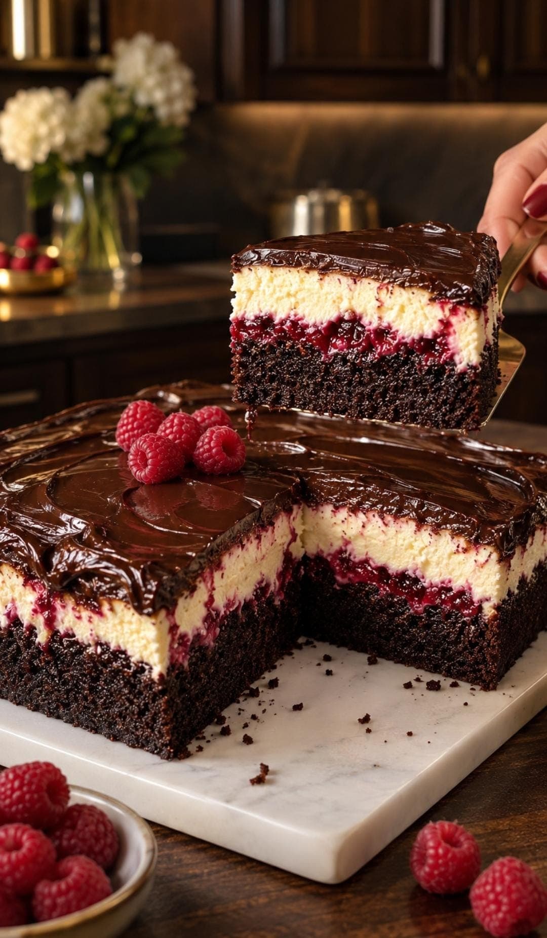 VITA Chocolate Raspberry Protein Cheesecake