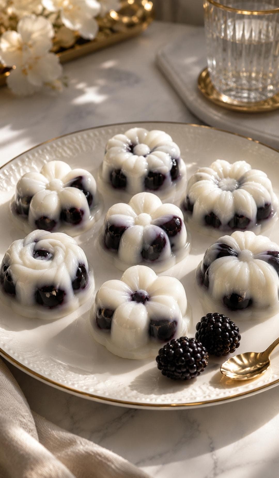 High-Protein Blackberry Coconut Gelatin Bites