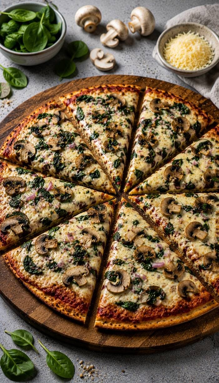 Zucchini & Cheese Pizza
