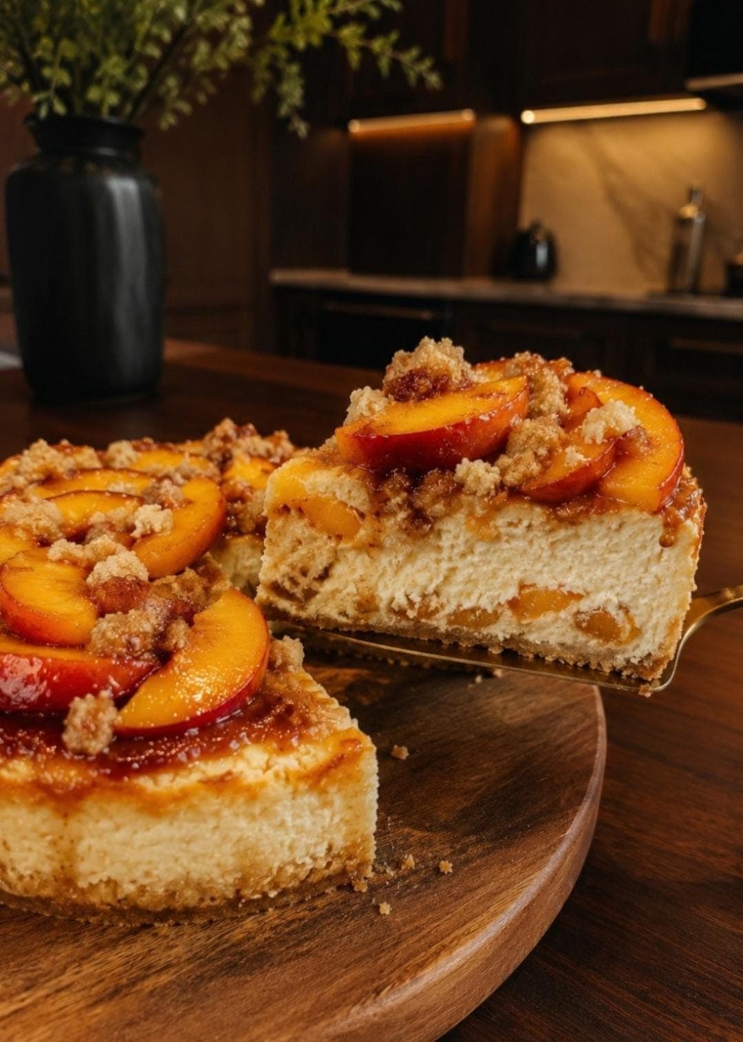 VITA High-Protein Peach Cobbler Cheesecake