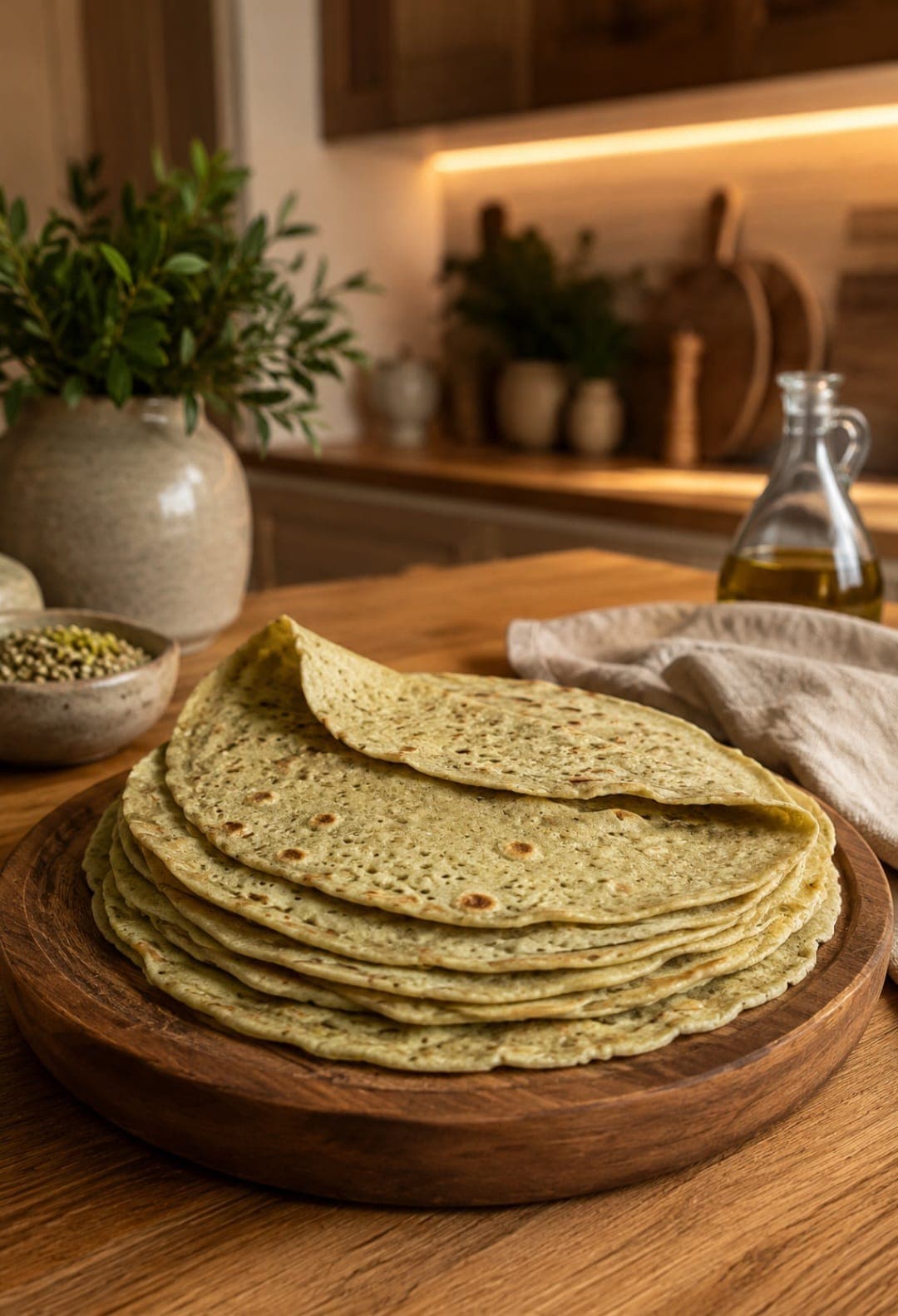 Gluten-Free Green Buckwheat Tortillas
